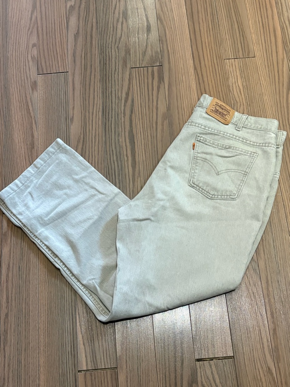 VINTAGE Levi's 506 Black Denim Jeans W38 L42 Made in Canada Orange Tab 90s